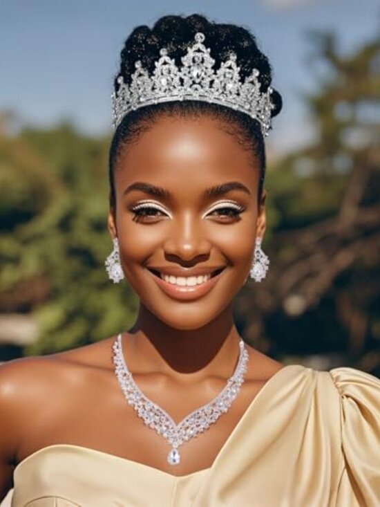 Pageant Jewelry for Women Crystal Bridal Jewelry Set for women main image 4